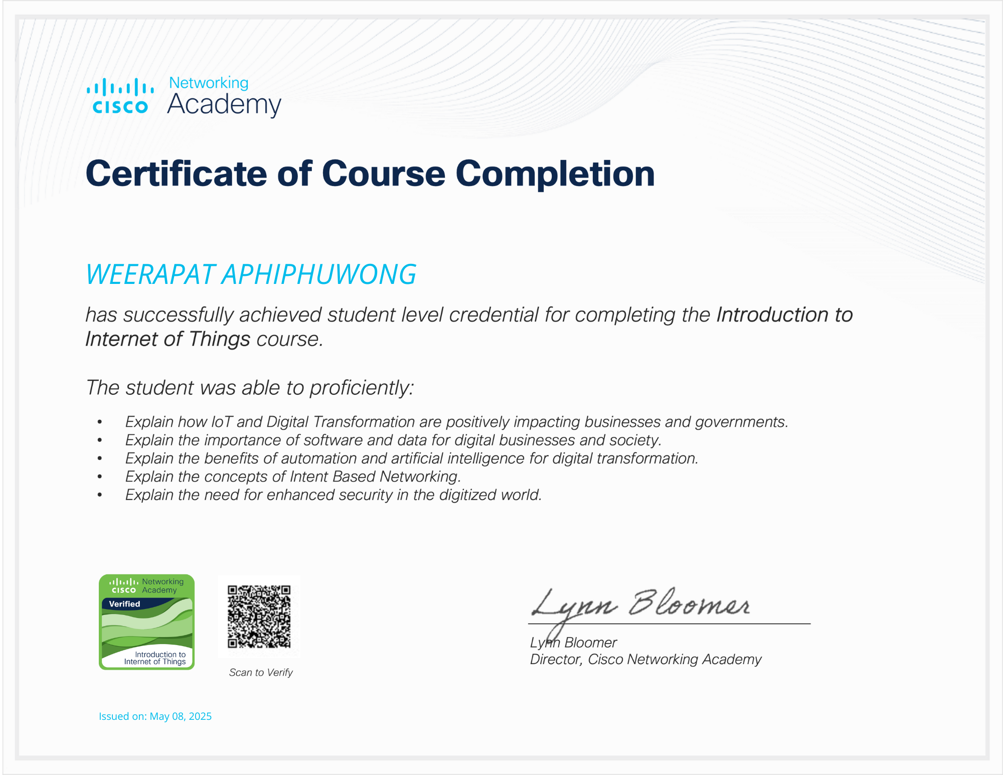 Certification 1