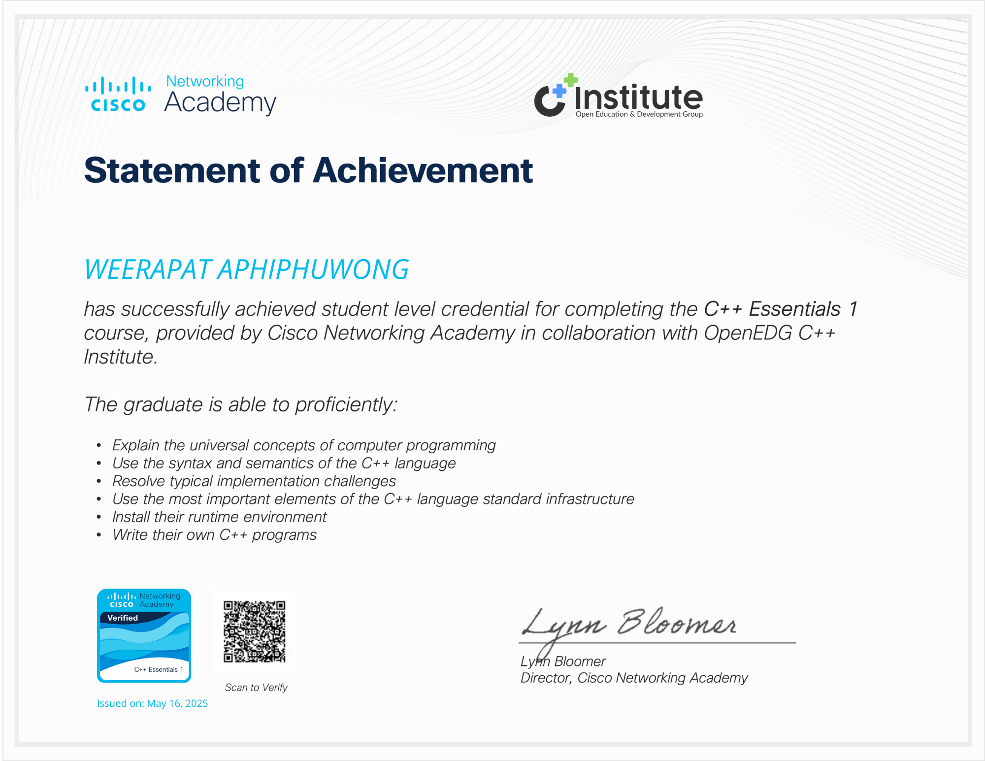 Certification 2